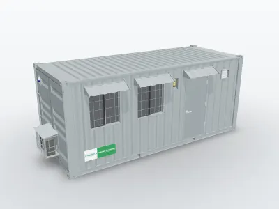 Kantor Container 20ft + Toilet