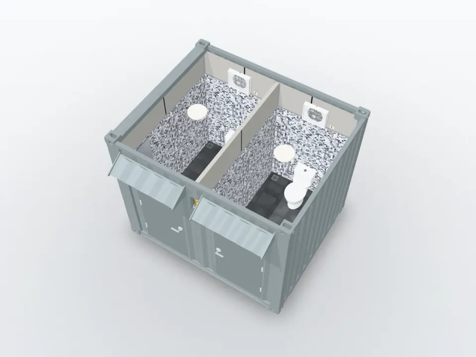 Toilet Container 10ft 2 Bilik — foto 3